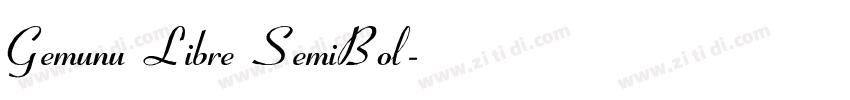 Gemunu Libre SemiBol字体转换